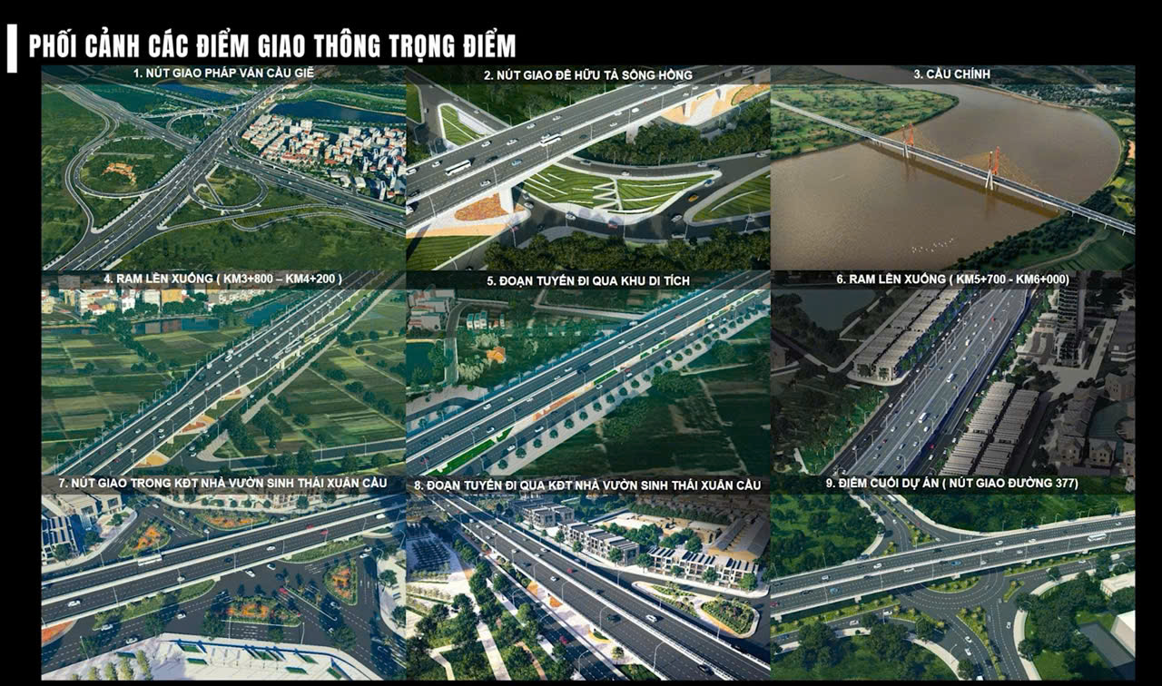 Quy hoạch các nút giao trọng điểm của vành đai 3,5