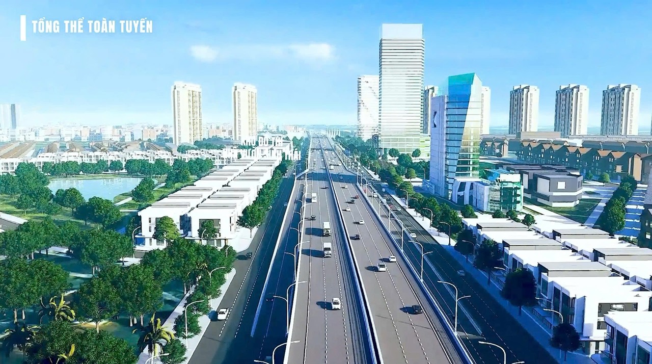Phối cảnh mặt cắt Cầu Ngọc Hồi