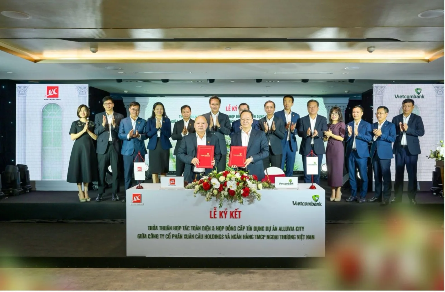Lễ ký kết hợp tác giữa CDT Alluvia City Hưng Yên và Vietcombank