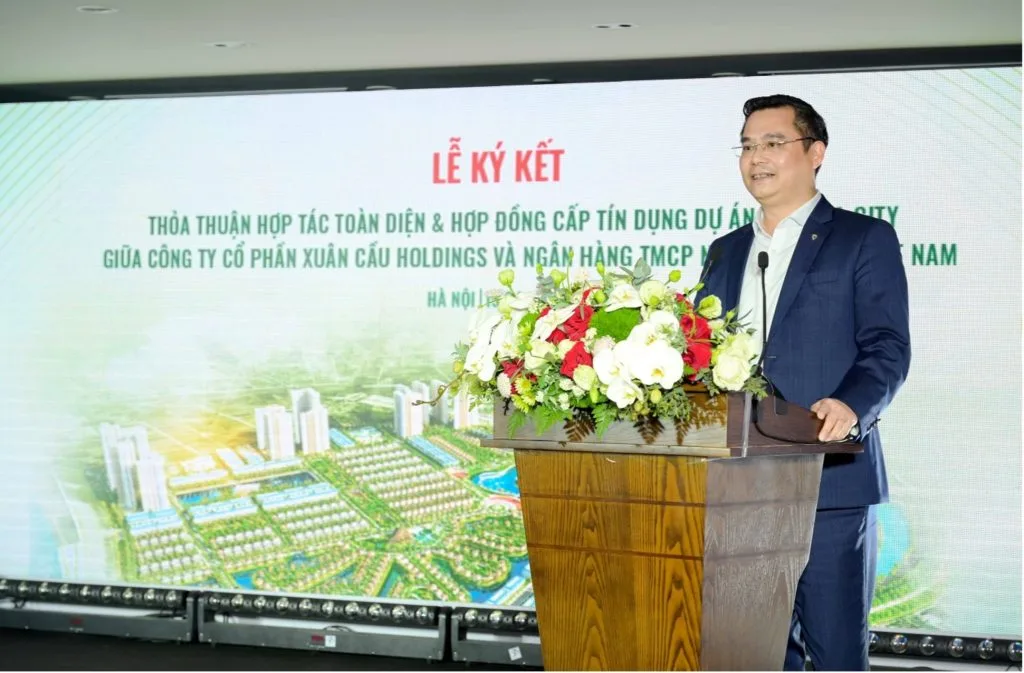 Lễ ký kết giữa Vietcombank và Chủ đầu tư Xuân Cầu Holdings